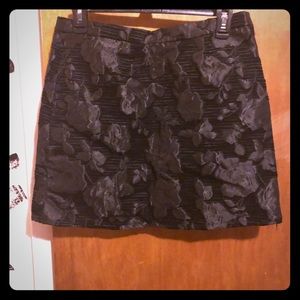 Black mini skirt